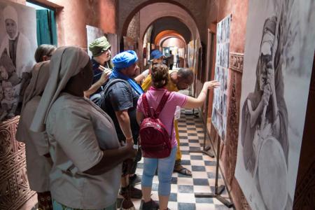 Dans les locaux de l'organisation CAPTERRE, à l'ancien  hôtel Oasis rouge à Timimoun (du 30 avril au 11 mai 2017)