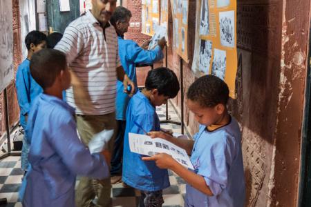 Dans les locaux de l'organisation CAPTERRE, à l'ancien  hôtel Oasis rouge à Timimoun (du 30 avril au 11 mai 2017)